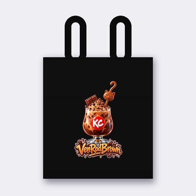 KC Drink VenRodBrown トートバッグ – ブラック