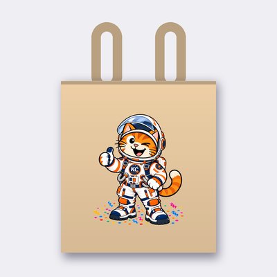Kinky the astronaut tote bag