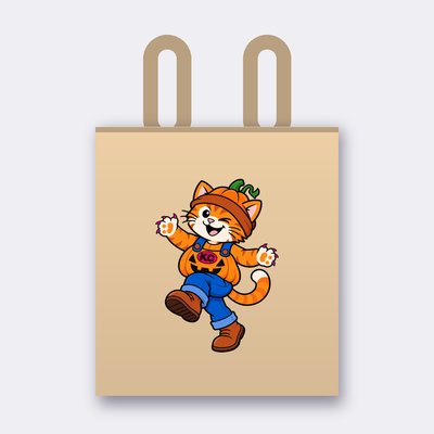 Kinky the pumpkin tote bag