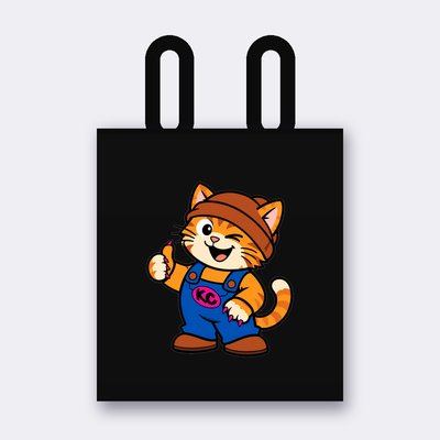 Tote bag Kinky du Klitty Crew – Noir