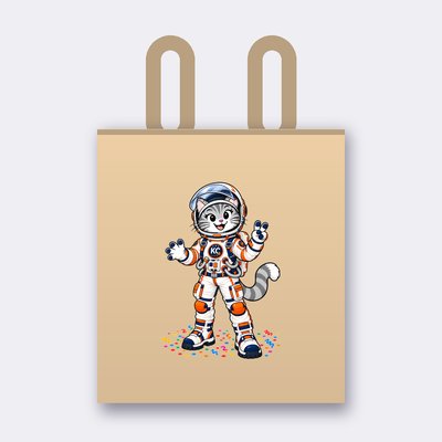 SinDee the astronaut tote bag