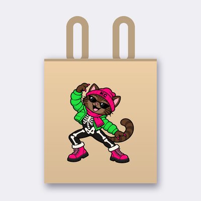 SinDee the skeleton tote bag