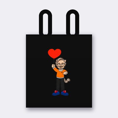 Tote bag VenRod du Klitty Crew – Noir